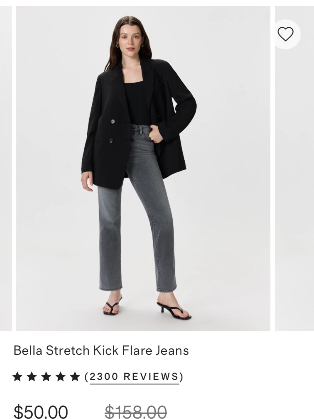 Boot cut jeans